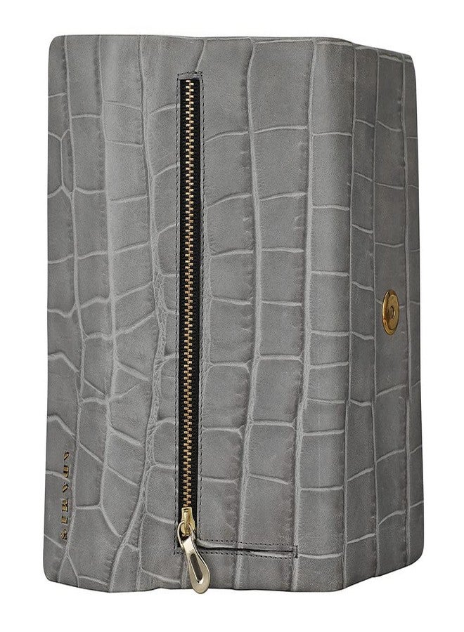 Adamis Leather Women Wallet W342 Grey - Image 3